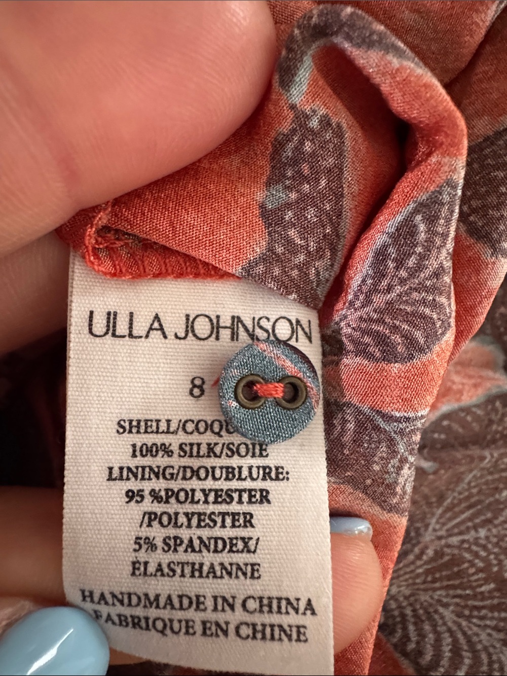 ULLA JOHNSON Amalthea Pleated High-Neck Midi Dress Size 8 - Picture 11 of 12